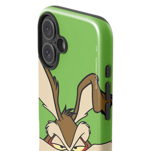 Looney Tunes Wile E Coyote Zoomed In iPhone 16 Plus Impact Case
